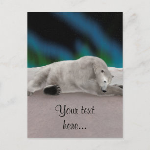 Cartão Postal Descanso de Urso Polar