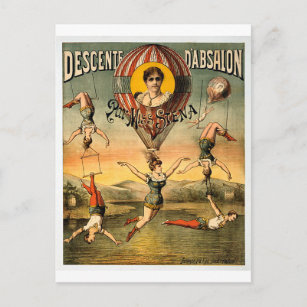 Cartão Postal Descente d'Absalon par Miss Stena Vintage Circus