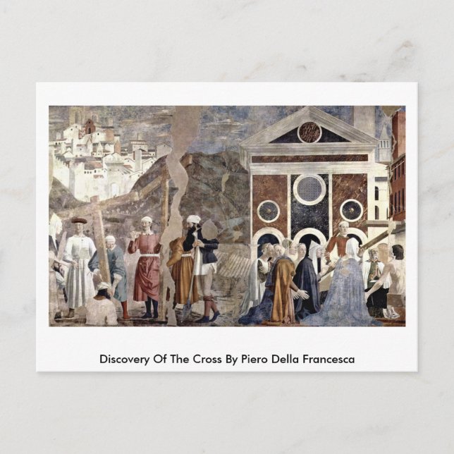 Cartão Postal Descoberta Da Cruz Por Piero Della Francesca (Frente)