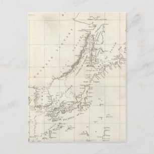 Cartão Postal Descobertas feitas em 1787 nos mares da China