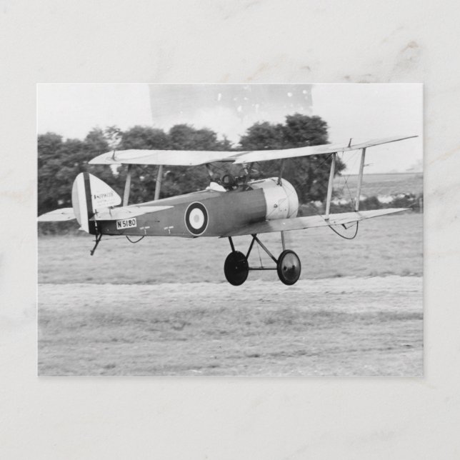 Cartão Postal Descolagem dos aviões de Sopwith (Frente)