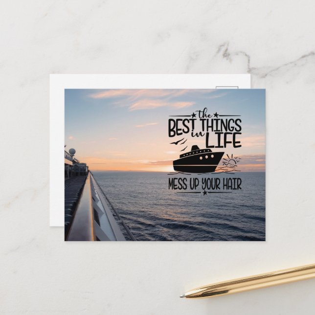 Cartão Postal Descontraia e Deixe-se Levar (Frente/Verso In Situ)