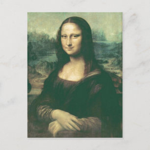 Cartão Postal Descrição A Imagem Mona Lisa foi modificada para