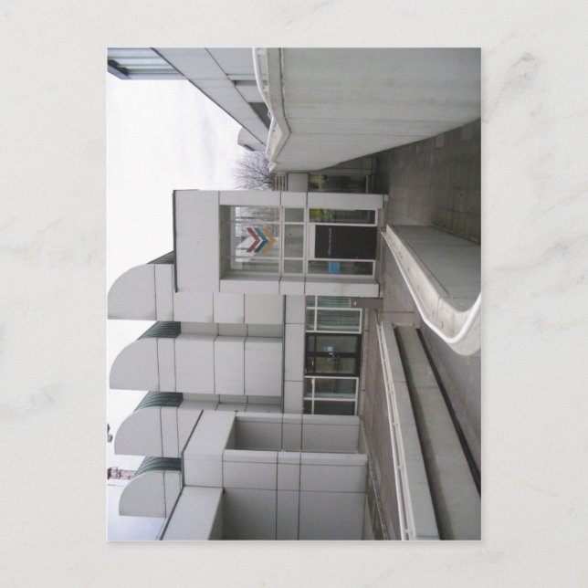 Cartão Postal Descrição: Bauhaus Archiv Berlim - Haupteingang (Frente)