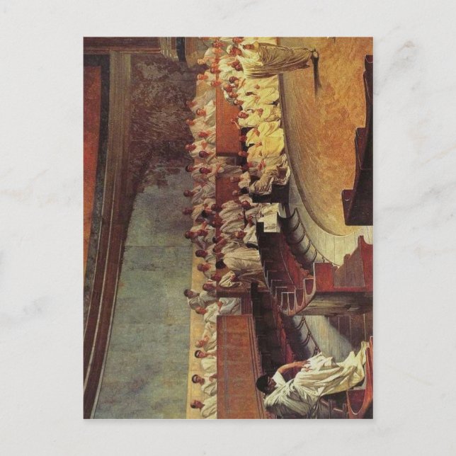 Cartão Postal Descrição Cicero Denuncia Catiline: Fresco por C (Frente)