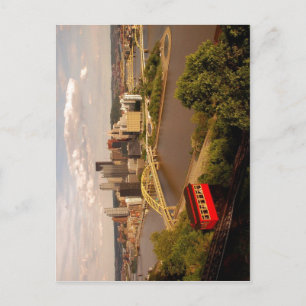 Cartão Postal Descrição Vista do centro en:Pittsburgh, Pennsy