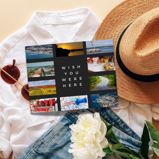 Cartão Postal Descubra o charme de Traverse City (Discover the Wonders of Michigan Postcard)