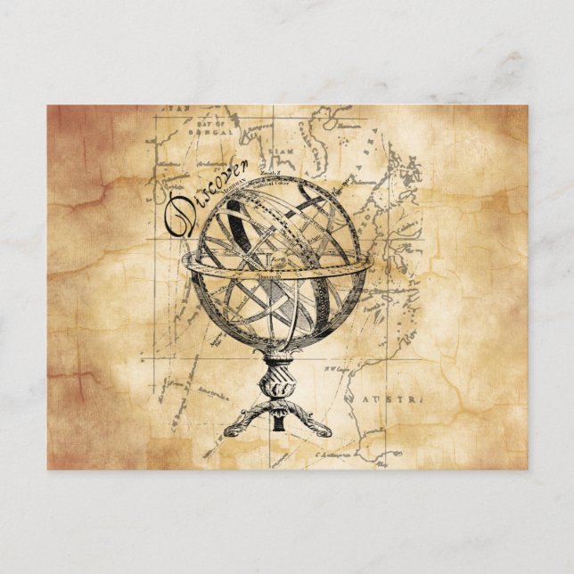 Cartão Postal Descubra o mundo (Frente)
