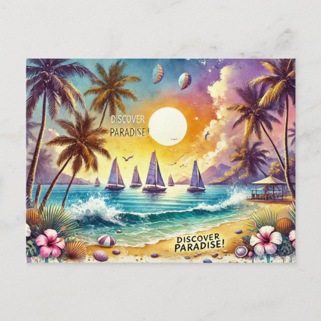 Cartão Postal Descubra o Paraíso (Frente)