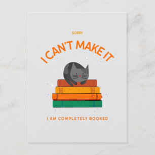 Cartão Postal Desculpe, não posso fazer isso. Estou completament