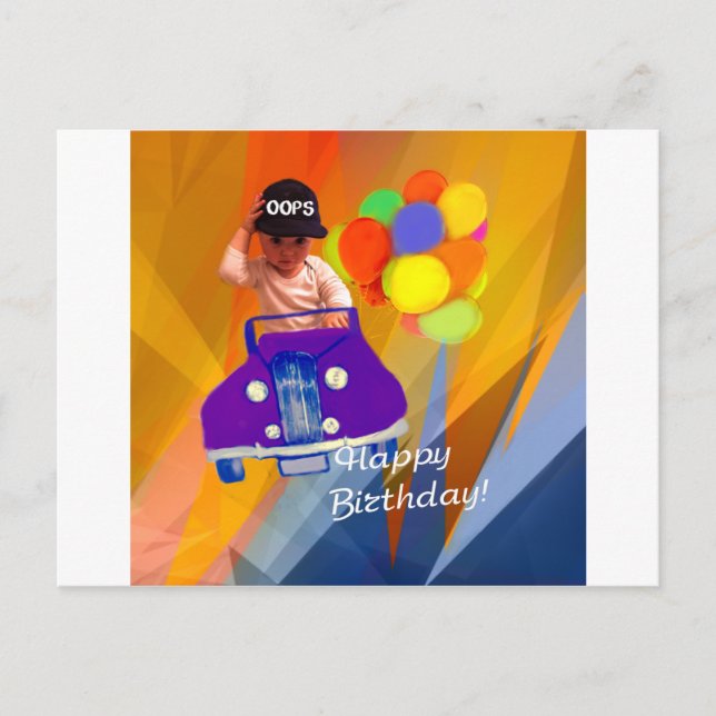 Cartão Postal Desculpe ter esquecido seu aniversário. (Frente)