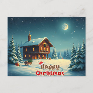 Cartão Postal Desejamos um feliz natal - O15