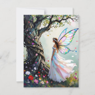 Cartão Postal Desejando um Dia Cheio de Magia Amizade