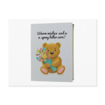 Cartão postal "Desejando uma rápida recuperação"