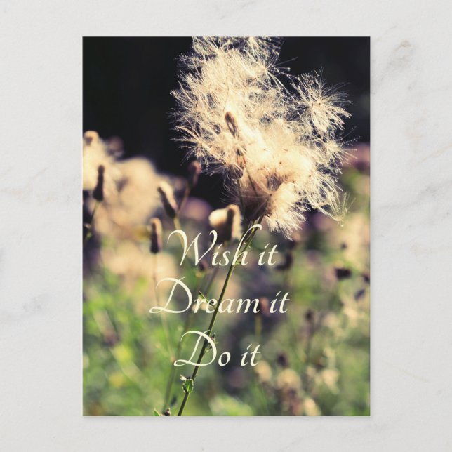 Cartão Postal Deseje Sonho Do (Frente)