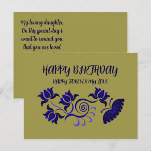 CARTÃO POSTAL DESEJO DE ANIVERSÁRIO DA MÃE