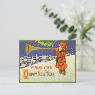 Cartão Postal Desejo-te um Feliz ano novo