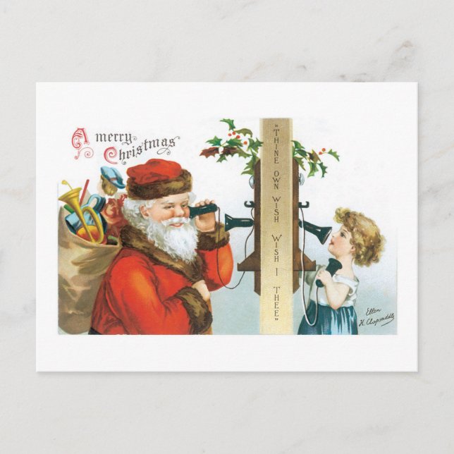 Cartão Postal Desejo Thine - Desejo Ti - Ellen Clapsaddle (Frente)