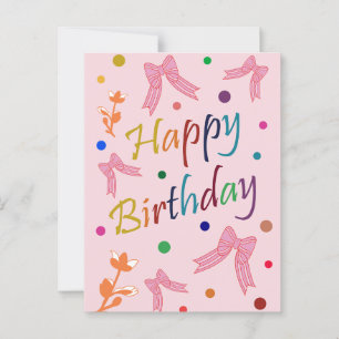 Cartão Postal Desejos de aniversário