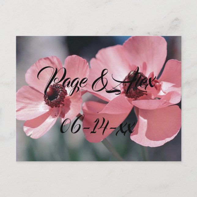 Cartão Postal Desejos de Melhores Casais Casamento Destino do De (Frente)