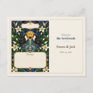 Cartão Postal Desejos do Livro de Visitas de Casamento do Tucano
