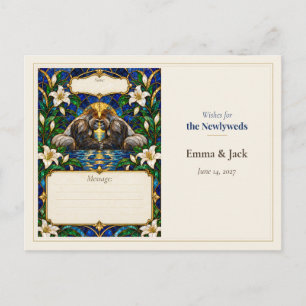 Cartão Postal Desejos do Livro de Visitas do Casamento de Gorila