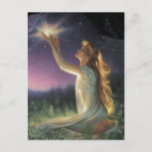 Cartão Postal Desejos Entre As Estrelas