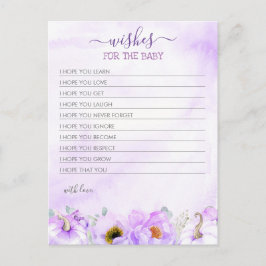 Cartão Postal Desejos Para O Chá de fraldas Das Meninas De Abóbo