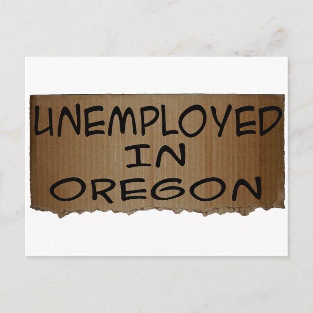 CARTÃO POSTAL DESEMPREGADOS EM OREGON (Frente)