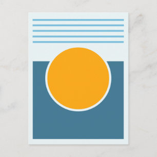 Cartão Postal Desenho Abstrato Sunshine