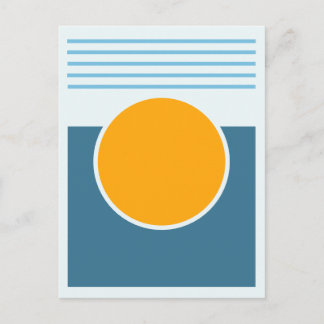 Cartão Postal Desenho Abstrato Sunshine