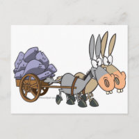 desenho animado de burros trabalhos em equipe