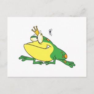 Cartão Postal desenho animado de um sapo de orelha