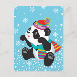 Cartão Postal desenho animado panda