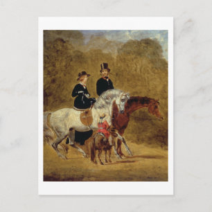 Cartão Postal Desenho da Rainha Vitória, O Príncipe Consort & 