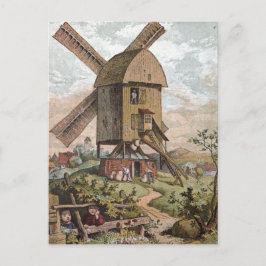 Cartão Postal Desenho da Vintage: O Antigo Monte