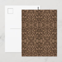 Desenho de Arte com Padrão Abstrato Tribal do Sudo