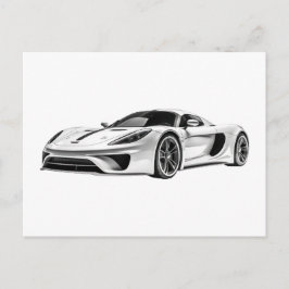 Cartão Postal Desenho de automóveis II