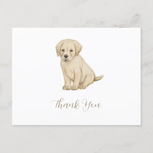 Cartão Postal Desenho de cachorrinho labrador