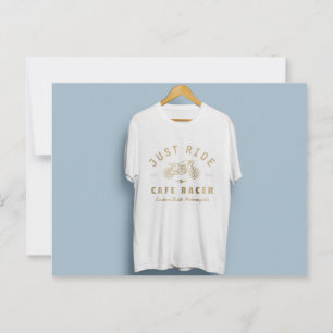 Cartão Postal desenho de camiseta com logotipo bonito