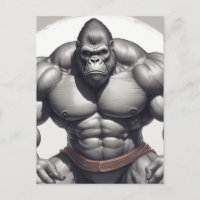 Desenho de Cartoons de Pop de Gorilla Bodybuilder