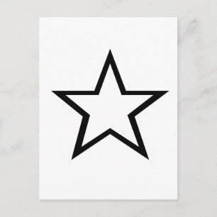 Cartão Postal Desenho de estrela!