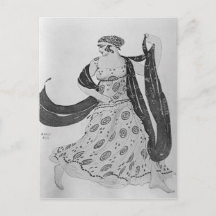 Cartão Postal Desenho de figurino para 'Cleópatra', 1910