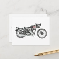 Desenho De Motocicleta Vintage 1938 Excelsior Warr