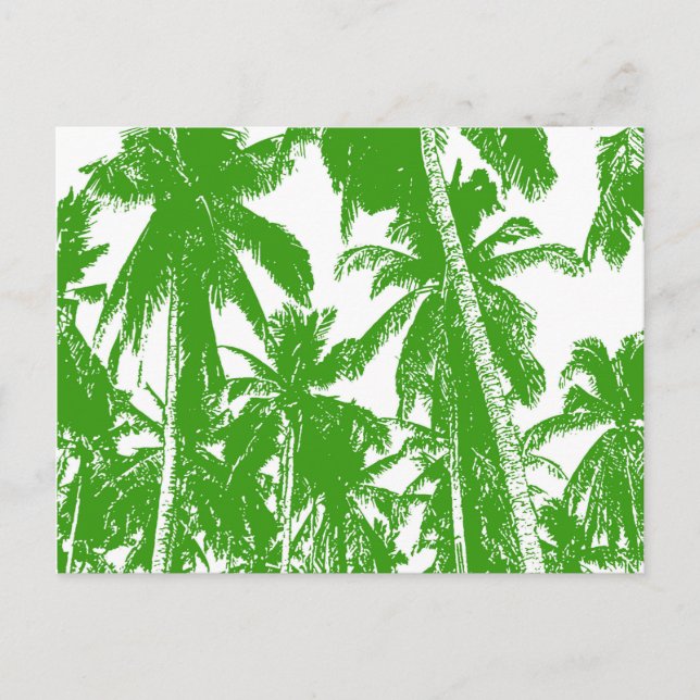 Cartão Postal Desenho de Palmeiras Gráficas (Frente)