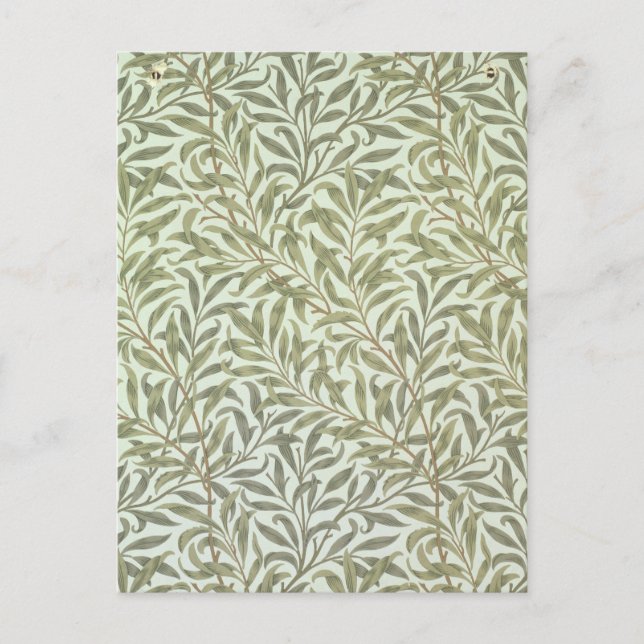 Cartão Postal desenho de papel de parede 'Willow Bough', 1887 (Frente)