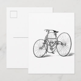 Cartão Postal Desenho de triciclo