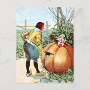 Cartão Postal Desenho de Vintage: Comedor Peter Pumpkin