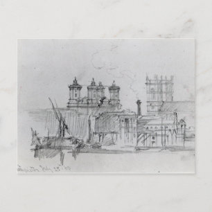 Cartão Postal Desenho de Westminster, 1860