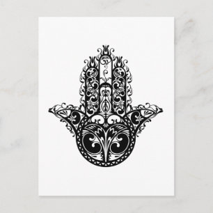 Cartão Postal Desenho Decorativo Hamsa